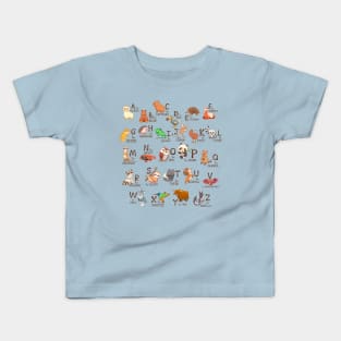 Alphabet Animals Kids T-Shirt